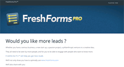 Desktop Screenshot of freshformspro.com